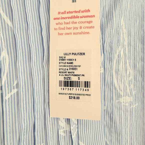 Lilly Pulitzer Blue and White Sailboat Tiered Sleeveless Dress - Picture 5 of 7